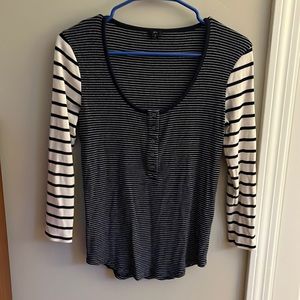 J. Crew scoop neck top. Striped